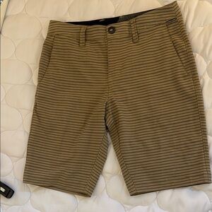 Volcom- Striped Tan/Black Men's Shorts - 28” waist